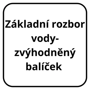 Zvýhodněný rozbor vody - Základní balíček pro sladkovodní akvárium